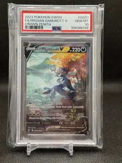 Hisuian Samurott v GG51/GG70 Pokemon TCG Crown Zenith Galarian Gallery PSA10 - Image 1