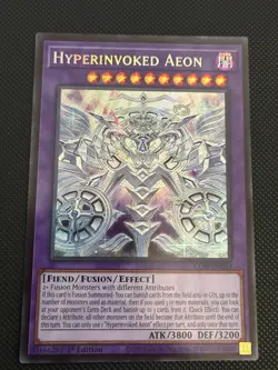 Yugioh! Hyperinvoked Aeon CORI-EN033 Chaos Origins 1st Edition Secret Rare NM - Image 1