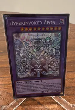 Konami Yu-Gi-Oh! TCG Hyperinvoked Aeon Fusion Foil EN ATK 3800 DEF 3200 - Image 1