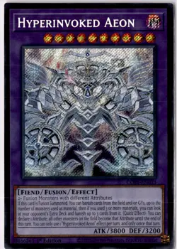 CORI-EN033 Hyperinvoked Aeon Secret Rare 1st Edition YuGiOh - Image 1