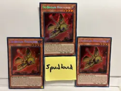 x3 Tri-Brigade Mercourier Secret Rare 3x BLTR-EN107 NM 1st Edition Yu-Gi-Oh! - Image 1