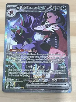 Pokemon TCG Ascended Heroes Marnie's Grimmsnarl ex 287/217 SIR NM/M - Image 1