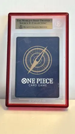 Bandai One Piece Shanks-OP09-004 Gold Foil SP Carrying on His Will Beckett 10 - Image 2