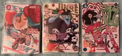 ROUND1 X One Piece Franky,Jinbe, and Brook English Promo Card Near Mint NM - Image 1