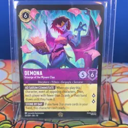Disney Lorcana Demona Scourge of the Wyvern Clan Cold Foil 55/204 EN - Image 1