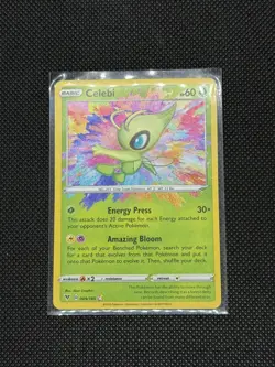 Celebi 009/185 Vivid Voltage Amazing Rare Holo Pokemon Card NM - Image 1