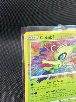 Celebi 009/185 Vivid Voltage Amazing Rare Holo Pokemon Card NM - Image 3