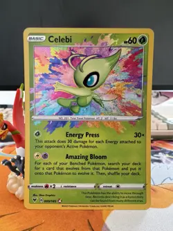 Celebi 009/185 Holo Rare Pokemon Swsh04 Vivid Voltage NM/M Condition - Image 1