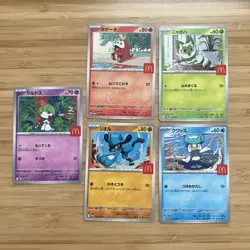 Set Of 5 McDonalds Japanese Promo Riolu Ralts Fuecoco Quaxley Sprigatito Pokemon - Image 1