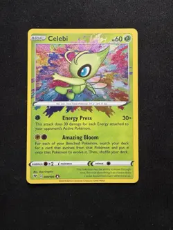 Celebi Vivid Voltage 009/185 Amazing Rare Holo Rare Pokemon TCG Card NM - Image 1