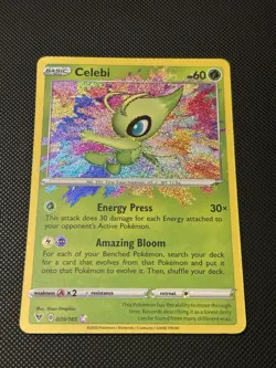 Pokemon TCG Celebi Vivid Voltage 009/185 Holo Amazing Rare NM - Image 1