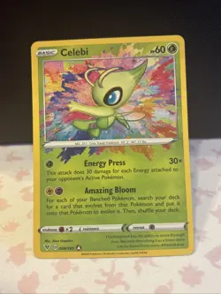 Celebi Amazing Rare Holo SWSH04: Vivid Voltage 009/185 NM Pokemon TCG - Image 1