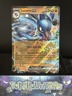 Pokemon Card Lucario EX 051/131 Prismatic Evolutions Double Rare NM - Image 1