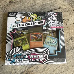 Pokemon TCG Black Bolt & White Flare Unova Poster Collection Sealed - Image 1