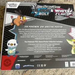 Pokemon TCG Black Bolt & White Flare Unova Poster Collection Sealed - Image 4