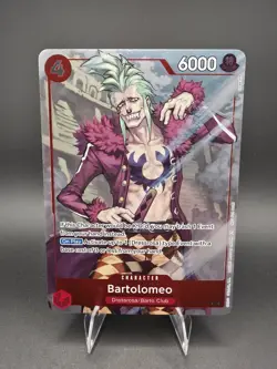 Bandai Bartolomeo OP15-014 Special Promo Character Card 6000 Power One Piece - Image 1