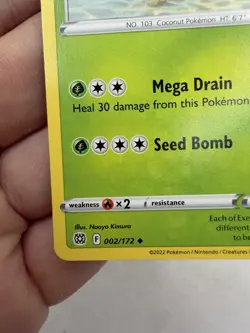 Exeggutor 002/172 Brilliant Stars Common Pokemon Card Near Mint - Image 5