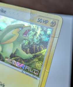 Electrike 47/106 Emerald Reverse Holo Stamped Common Pokemon Card HP/DMG - Image 2