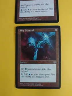 Sky Diamond x2 Mirage. Old Vintage. Magic the Gathering 2 Card. - Image 2