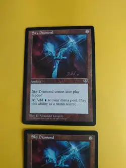 Sky Diamond x2 Mirage. Old Vintage. Magic the Gathering 2 Card. - Image 3