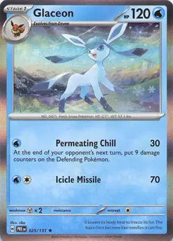 Pokemon Card - Glaceon - Holo (025/131 - Prismatic Evolutions) - Image 1