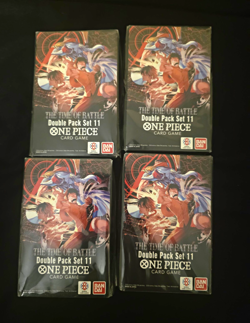 One Piece Card Game: Double Pack Set - The Time of Battle (DP-11) Lot of 4 - Image 1