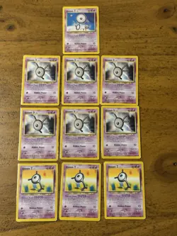 2001 Pokemon Neo Revelation Unown Set B K Y 13 Cards Vintage TCG WOTC - Image 1