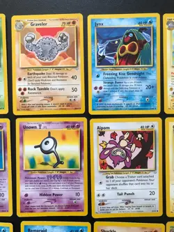 Complete Uncommon & Common Pokemon Neo Revelation set 28-64 Card WOTC vintage - Image 3
