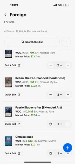 High-Value Magic The Gathering Collection 417 Cards $1400+ Value Mint NM FORIEGN - Image 4