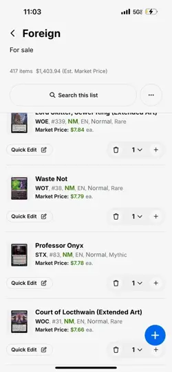 High-Value Magic The Gathering Collection 417 Cards $1400+ Value Mint NM FORIEGN - Image 5
