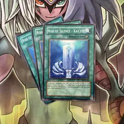 DCR-036 x3 Rod of Silence - Kay'est Common Excellent Condition Yugioh - Image 1