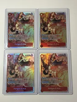 Portgas.D.Ace ST30-007 Starter Deck 30 EX Luffy & Ace 4 Card Play Set Foil - Image 1