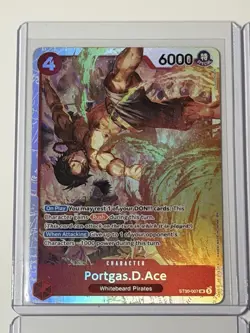 Portgas.D.Ace ST30-007 Starter Deck 30 EX Luffy & Ace 4 Card Play Set Foil - Image 2