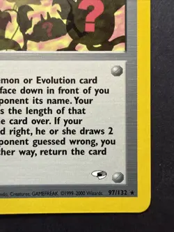 Pokemon TCG Blaine’s Quiz #1 97/132 Gym Heroes Rare WOTC Vintage Trainer Card - Image 4