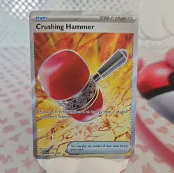 Pokemon TCG - Crushing Hammer 105/084 - Pitch Black - Holo Ultra Rare Card - Image 1