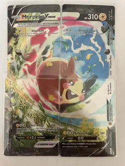 Pokemon Morpeko V-Union 4 Card Set SWSH215 SWSH216 SWSH217 SWSH218 Promo LP - Image 1