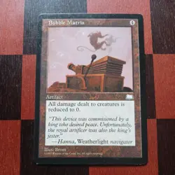 Mtg Bubble Matrix LP Reserved List Rare Weatherlight Magic Card - Image 1