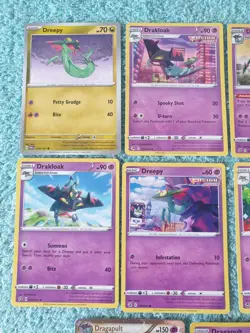 DREEPY, DRAKLOAK, & DRAGAPULT BUNDLE OF POKEMON CARDS - Image 2