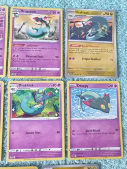 DREEPY, DRAKLOAK, & DRAGAPULT BUNDLE OF POKEMON CARDS - Image 3