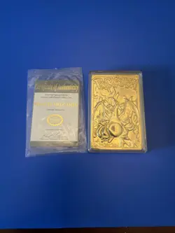 1999 Pokemon Burger King Charizard 23K Gold Plated Trading Card with Certificate - Image 1
