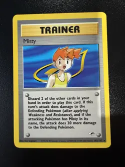 Misty 102/132 Trainer Card - Gym Heroes Pokemon TCG Set - Image 1
