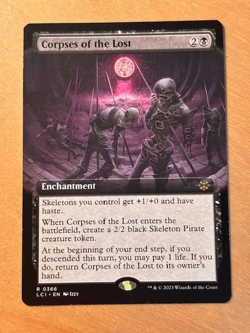 Magic the Gathering MTG Corpses of the Lost Extended Art Lost Caverns of Ixalan - Image 1