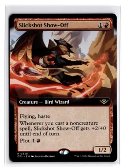 Slickshot Show-Off (Extended Art) 335 Outlaws of Thunder Junction MTG NM - Image 1