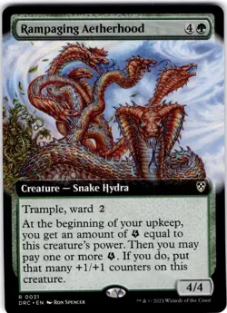 MTG Rampaging Aetherhood (Extended Art) Commander: Aetherdrift Rare #31 - Image 1