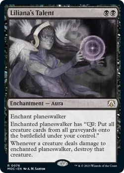 LP Foil - Liliana's Talent [MOC - 76] Commander: March of the Machine - Image 1