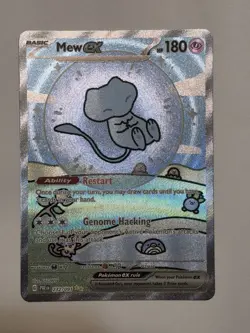 Pokemon Mew ex 232/091 SV Paldean Fates SIR BUBBLE MEW 🫧 NM - JUST PULLED - Image 2