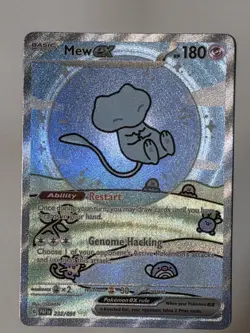 Pokemon Mew ex 232/091 SV Paldean Fates SIR BUBBLE MEW 🫧 NM - JUST PULLED - Image 3