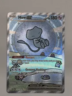 Pokemon Mew ex 232/091 SV Paldean Fates SIR BUBBLE MEW 🫧 NM - JUST PULLED - Image 4
