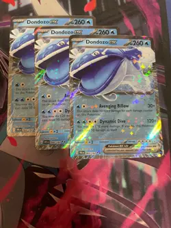 POKEMON - DONDOZO EX X3 - DESTINED RIVALS - NM - 066/182 - DOUBLE RARE - Image 1