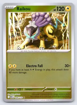 Raikou Mega Evolution MEG REVERSE HOLO R 048/132 NM - Image 1